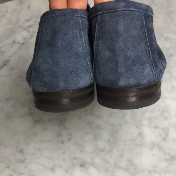 Andrea Ventura Navy Suede slip-on Penny Loafers Size 43 main image 6